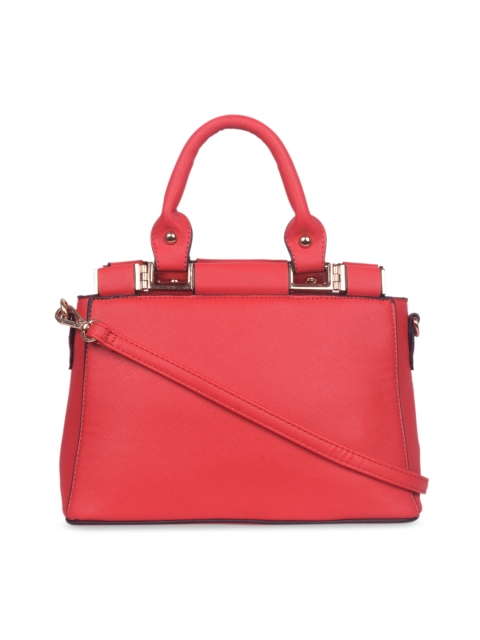 Bagkok Red & Red Solid Handheld Bag