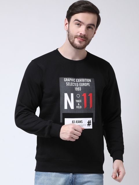 COBB Men Black Printed Sweatshirt