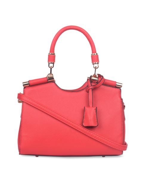 Bagkok Red & Red Solid Handheld Bag