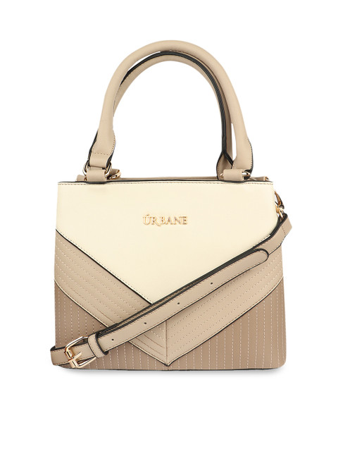 URBANE Cream-Coloured & Beige Colourblocked Handheld Bag
URBANE Cream-Coloured & Beige Colourblocked Handheld Bag