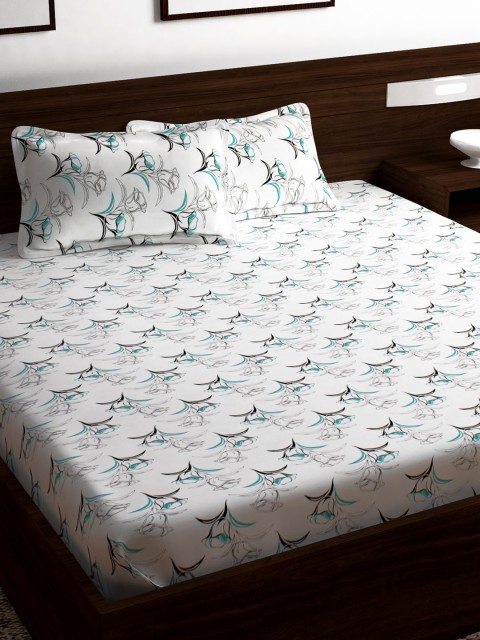 Story@home White & Lime Green Floral 152 TC Cotton 1 Queen Bedsheet with 2 Pillow Covers
Story@home White & Lime Green Floral 152 TC Cotton 1 Queen Bedsheet with 2 Pillow Covers