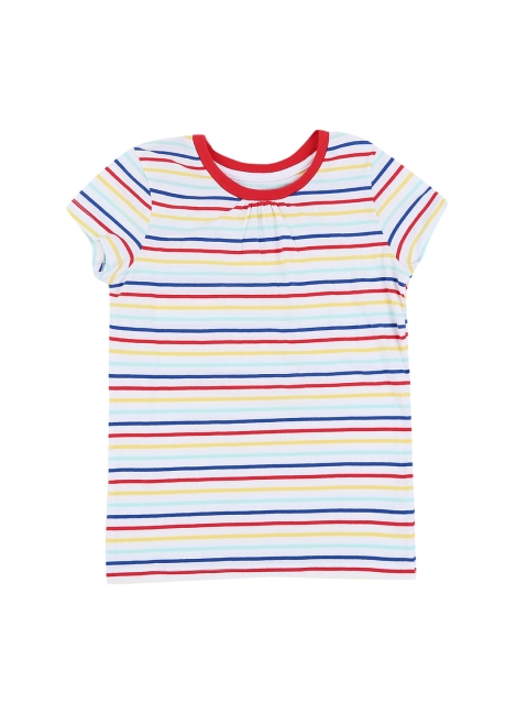 Pantaloons Junior Girls Multicoloured Striped Round Neck Pure Cotton T-shirt, Multi
Pantaloons Junior Girls Multicoloured Striped Round Neck Pure Cotton T-shirt, Multi