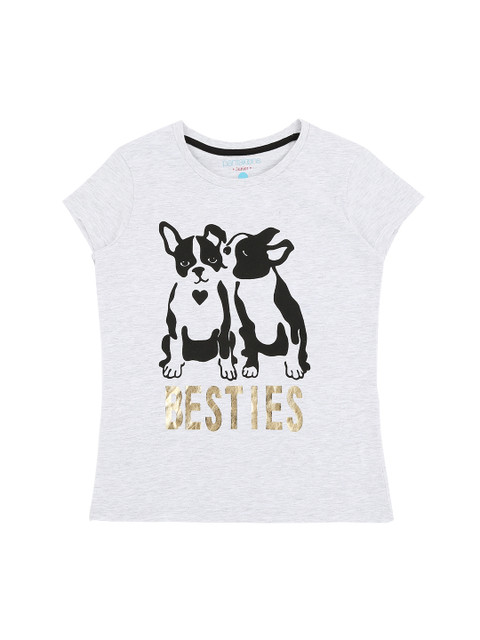 Pantaloons Junior Girls Grey Printed Round Neck Pure Cotton T-shirt
Pantaloons Junior Girls Grey Printed Round Neck Pure Cotton T-shirt