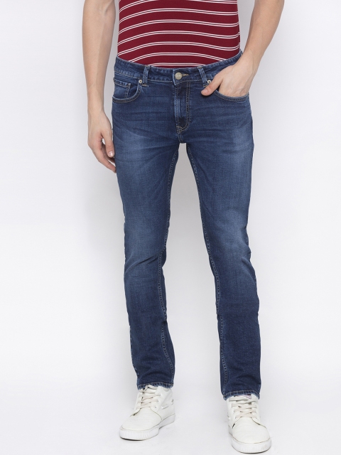 SPYKAR Men Blue Regular Fit Mid-Rise Clean Look Jeans