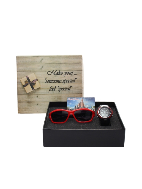 Fantasy World Kids Watch & Sunglass Gift Set, Red