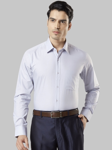 Raymond Men Grey Regular Fit Solid Formal Shirt