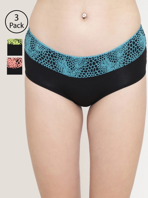 Leading Lady Women Pack of 3 Assorted Hipster Briefs karoll-3