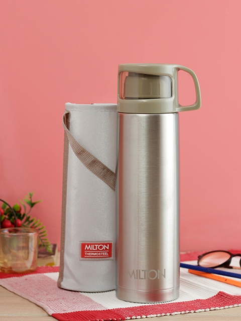 Milton Unisex Grey & Silver-Toned Glassy Thermosteel Bottle With Drinking Cup 1000ml
Milton Unisex Grey & Silver-Toned Glassy Thermosteel Bottle With Drinking Cup 1000ml