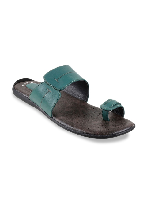 Metro Men Green Comfort Sandals