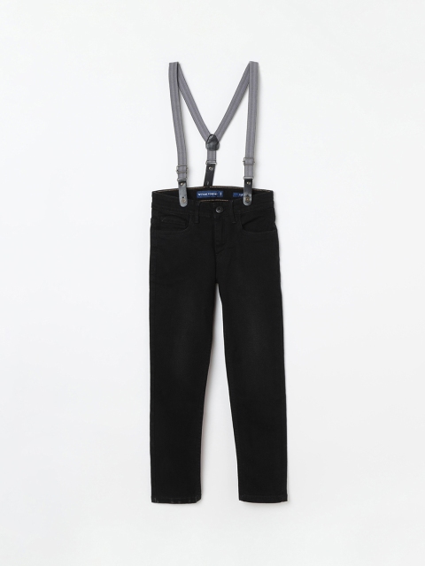 Fame Forever by Lifestyle Boys Black Slim Fit Mid-Rise Clean Look Jeans