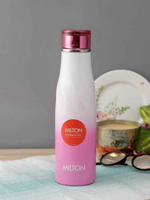 Milton Unisex Pink & White Ombre SPIRAL-600 Thermosteel Hot & Cold Water Bottle 590ml
Milton Unisex Pink & White Ombre SPIRAL-600 Thermosteel Hot & Cold Water Bottle 590ml