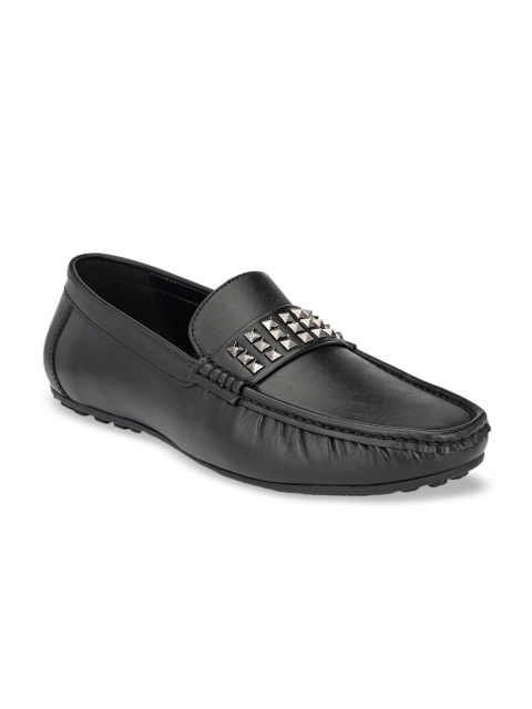 San Frissco Men Black Driving Shoes