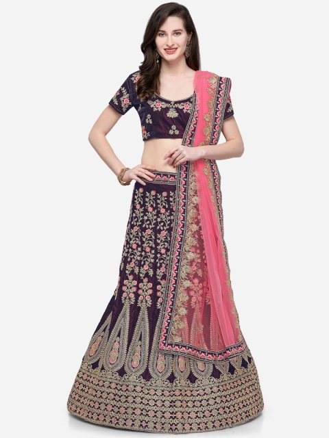V SALES Purple & Pink Embroidered Semi-Stitched Lehenga & Unstitched Blouse with Dupatta
V SALES Purple & Pink Embroidered Semi-Stitched Lehenga & Unstitched Blouse with Dupatta