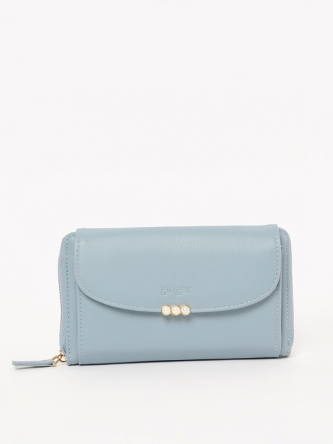 Ginger by Lifestyle Blue Solid Sling Bag