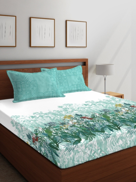 Boutique Living India Green Floral 200 TC Cotton 1 King Bedsheet with 2 Pillow Covers
Boutique Living India Green Floral 200 TC Cotton 1 King Bedsheet with 2 Pillow Covers
