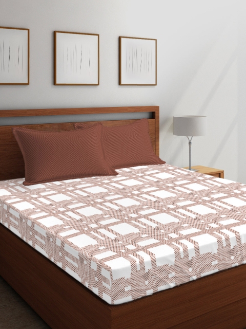 Boutique Living India Brown & White Abstract 300 TC Cotton 1 King Bedsheet with 2 Pillow Covers
Boutique Living India Brown & White Abstract 300 TC Cotton 1 King Bedsheet with 2 Pillow Covers