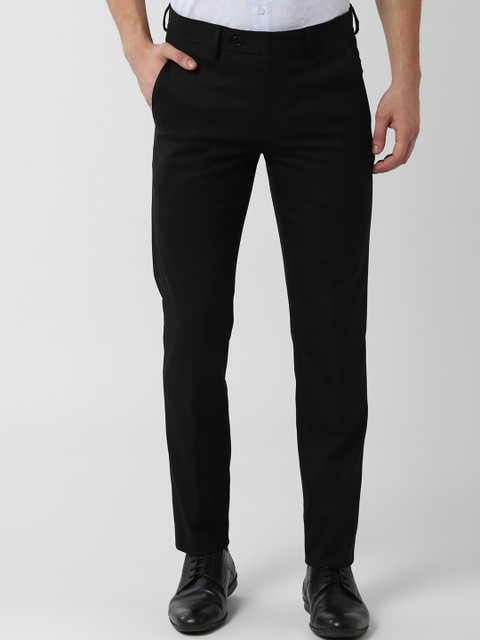 Peter England Men Black Slim Fit Solid Formal Trousers
Peter England Men Black Slim Fit Solid Formal Trousers