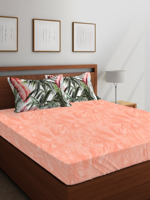 Boutique Living India Peach-Coloured Floral 200 TC Cotton 1 King Bedsheet with 2 Pillow Covers
Boutique Living India Peach-Coloured Floral 200 TC Cotton 1 King Bedsheet with 2 Pillow Covers