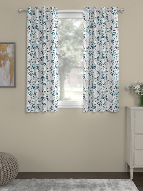 ROSARA HOME White Single Window Curtain