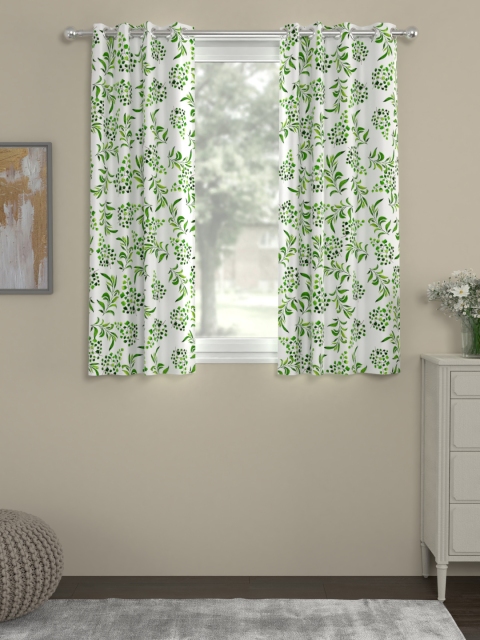ROSARA HOME Green Single Window Curtain