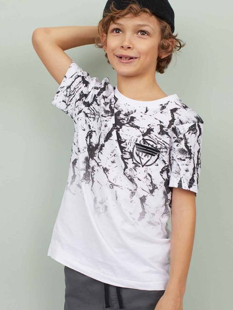 H&M Boys White T-shirt with a Motif
