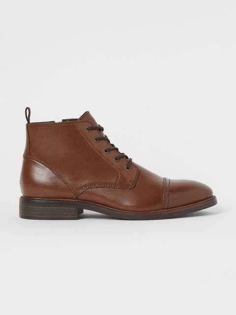 H&M Men Brown Boots With A Zip