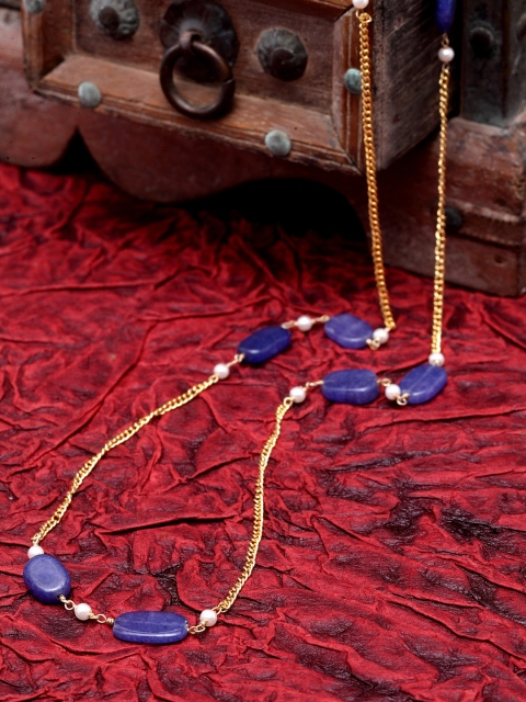 DUGRISTYLE Blue Gold-Plated Copper Chain