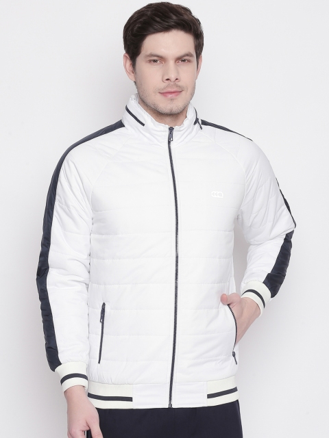 Ajile by Pantaloons Men White Colourblocked Puffer Jacket