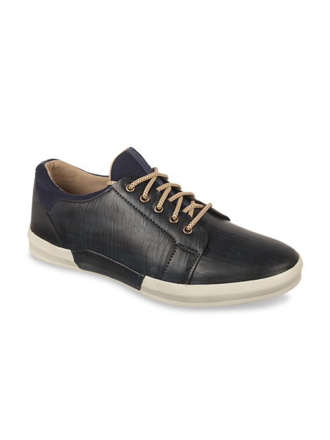 Vardhra Men Navy Blue & Black Sneakers