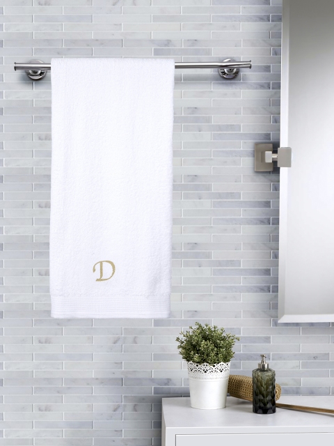 MASPAR Unisex White Solid 550GSM Medium Bath Towel