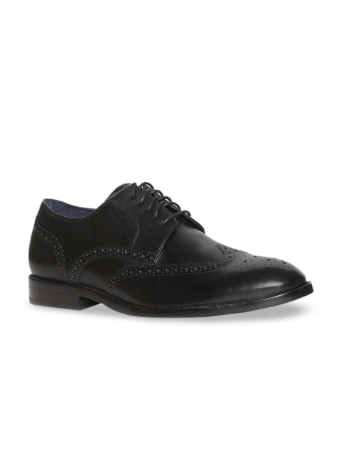 Cole Haan Men Black Formal Leather HARRISON GRAND 2.0 OXFORD
