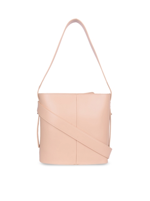Bagkok Beige Solid Hobo Bag