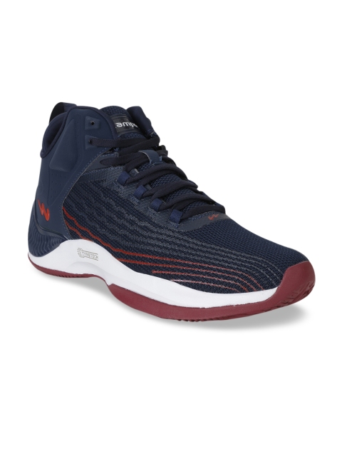 Campus Men Navy Blue Mesh Running Shoes