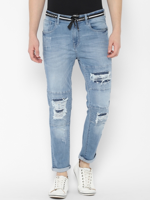 SKULT by Shahid Kapoor Men Blue Slim Fit Mid-Rise Highly Distressed Stretchable Jeans
SKULT by Shahid Kapoor Men Blue Slim Fit Mid-Rise Highly Distressed Stretchable Jeans