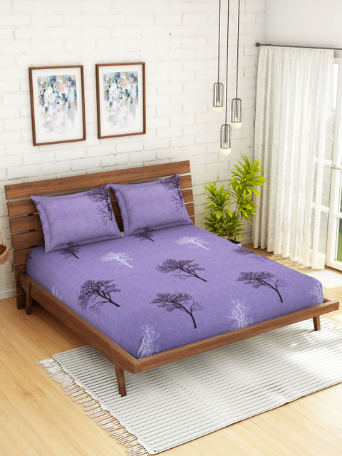 WELHOME Purple Conversational 160 TC 1 Microfibre Queen Bedsheet with 2 Pillow Covers
WELHOME Purple Conversational 160 TC 1 Microfibre Queen Bedsheet with 2 Pillow Covers