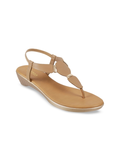 Metro Women Beige Solid Heels