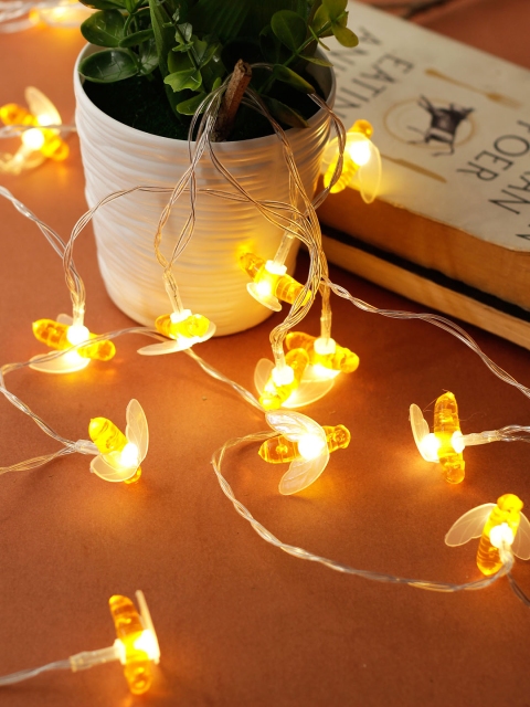Aesthetic Home Solutions White & Yellow Solid Wall or Ceiling String Lights