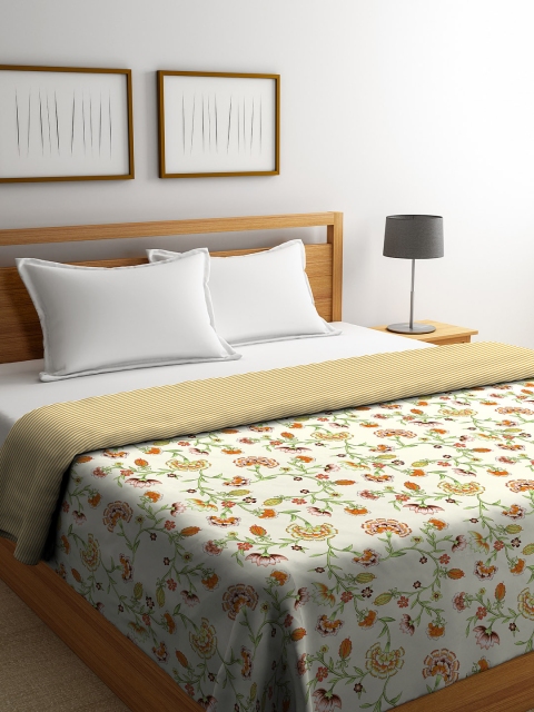 Portico New York Cream-Coloured & Orange Floral AC Room 120 GSM Double Bed Comforter
Portico New York Cream-Coloured & Orange Floral AC Room 120 GSM Double Bed Comforter
