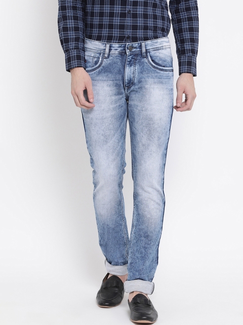 Crimsoune Club Men Blue Slim Fit Mid-Rise Clean Look Jeans