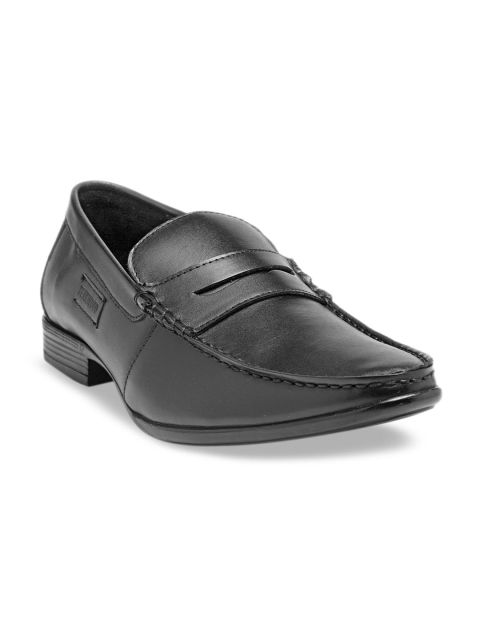 Teakwood Leathers Men Black Solid Formal Leather Loafers