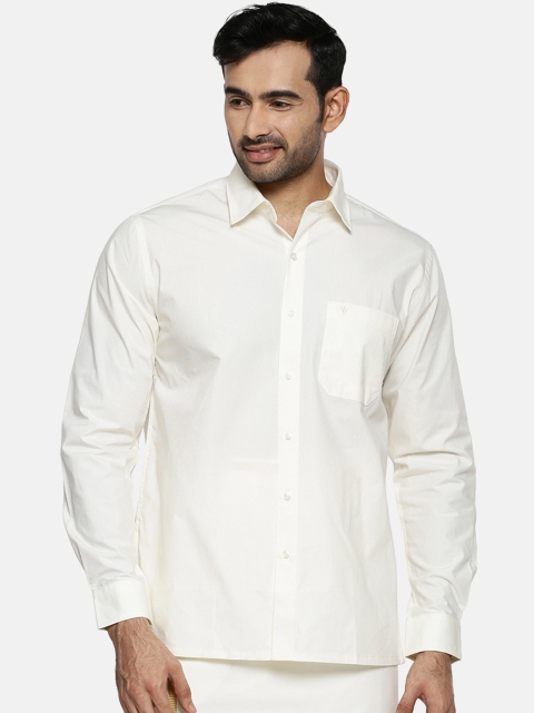 RAMRAJ COTTON Men Cream-Coloured Original Regular Fit Solid Wrinke Free Casual Shirt
RAMRAJ COTTON Men Cream-Coloured Original Regular Fit Solid Wrinke Free Casual Shirt