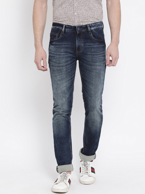 Crimsoune Club Men Blue Slim Fit Mid-Rise Clean Look Jeans