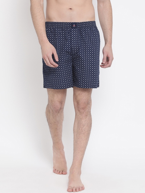 Crimsoune Club Men Navy Blue & White Printed Boxers