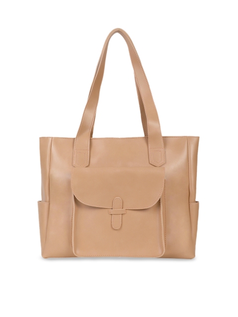 Kielz Brown Solid Shoulder Bag