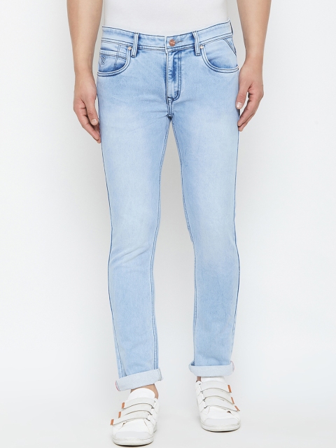 KROSSSTITCH Men Blue Slim Fit Mid-Rise Clean Look Jeans