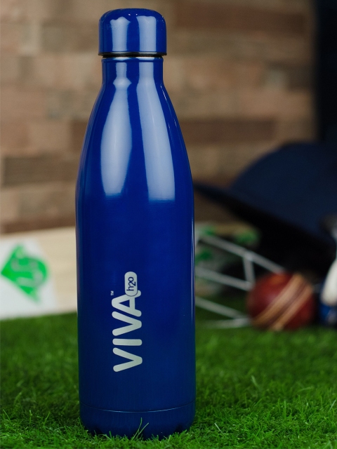 VIVA h2o Blue Solid Stainless Steel Vaccum Insulated Water Bottle 750 ml