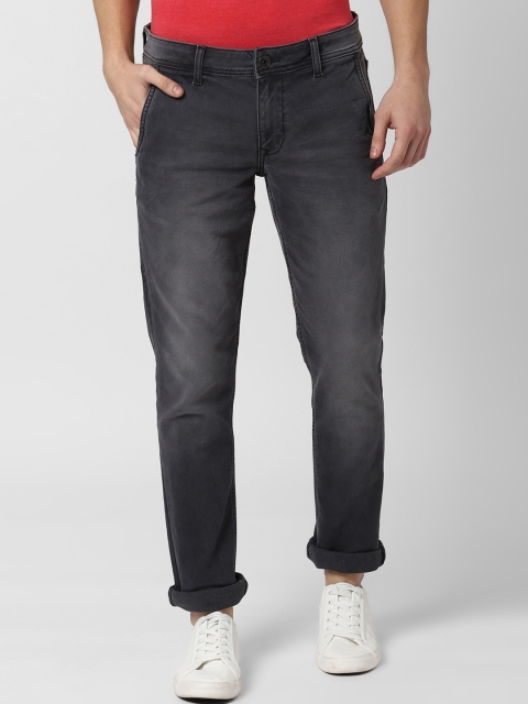 Peter England Casuals Men Black Skinny Fit Mid-Rise Clean Look Stretchable Jeans