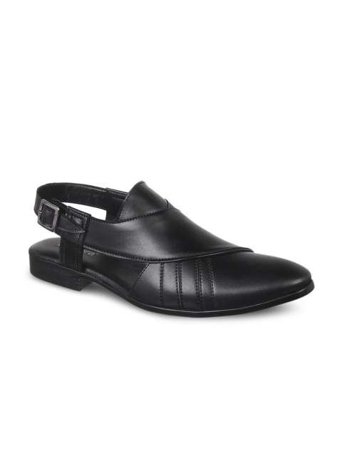 Vardhra Men Black Comfort Sandals