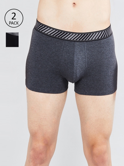 max Charcoal Grey & Black Pack of 2 Anti-Bacterial Trunks NOOSMODTUCMCHARCOAL MELANGE
max Charcoal Grey & Black Pack of 2 Anti-Bacterial Trunks NOOSMODTUCMCHARCOAL MELANGE