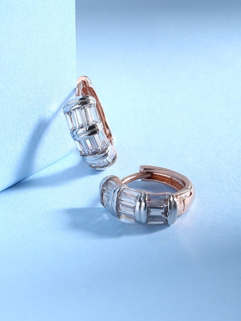 Tistabene Gold-Toned Contemporary Hoop Earrings
